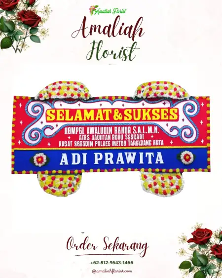 Papan Bunga Ucapan Selamat Suco